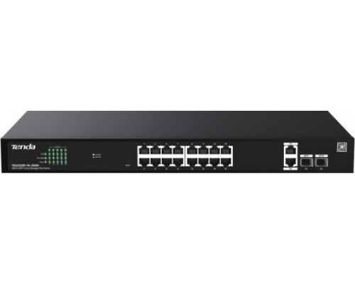 Switch  Tenda TEG2220P-16-250W 18GE+2SFP PoE 250W