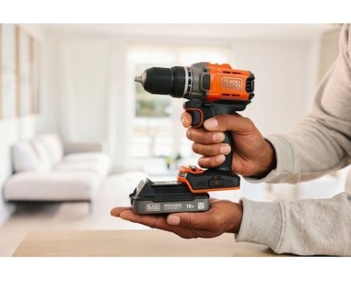 Black&Decker Akku-Bohrschrauber 18V 2Ah. 2G. Kof BCD382D1XK