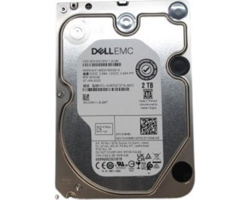 Dell DELL 400-BRCT dysk twardy 2 TB 7200 RPM 3.5" Serial ATA III