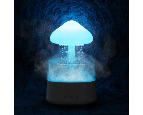 NAWIŻACZ POWIETRZA CHMURKA DESZCZ AROMATERAPIA LAMPKA NOCNA