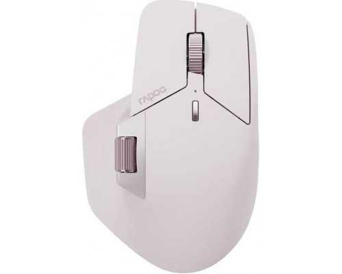 RAPOO Myš MT760M, Multi-mode, Bezdrátová, Optická, Růžová