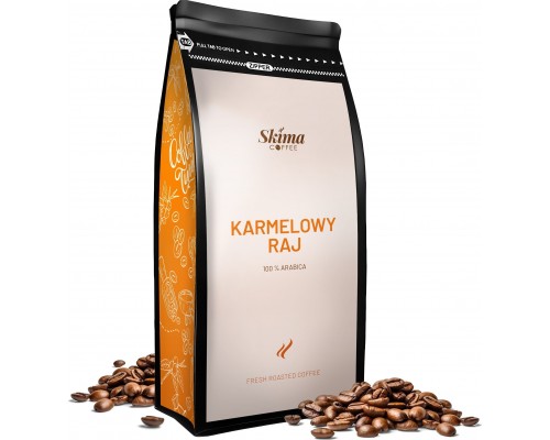 SkimaCoffee 1kg KARMELOWY RAJ 100% ARABICA Świeżo Palona do ekspresu