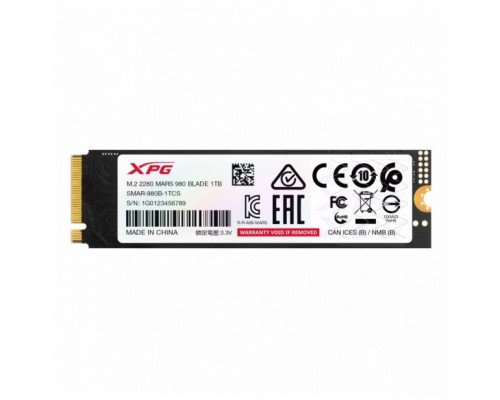 SSD ADATA XPG Mars 980 Blade 1TB M.2 2280 PCI-E x4 Gen5 NVMe (SMAR-980B-1TCS)