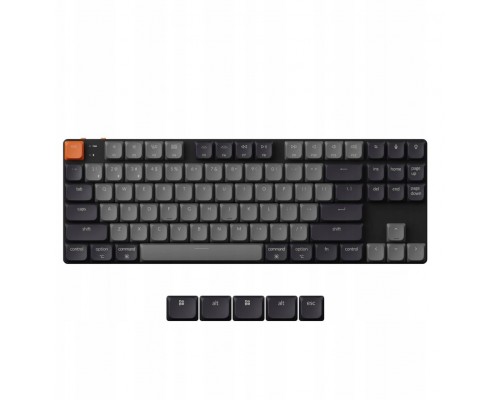 Keychron - K1 QMK Wireless Mechanical  (Version 6) White Backlight / Keychron Low Profile 2.0 Mechanical / Red
