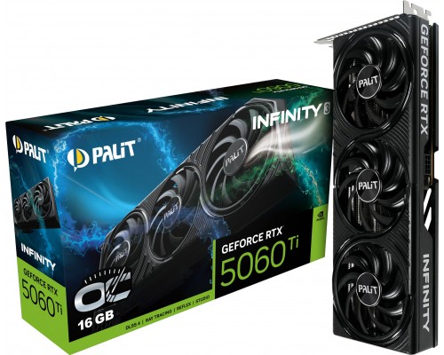 Palit GeForce RTX 5060 Ti Infinity 3 OC 16GB GDDR7 DLSS4 (NE7506TS19T1-GB2061S)