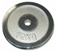 Plate Chromowany do Gryfów Ćwiczeń KUBISPORT 10 kg 28 mm