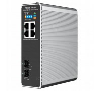 Switch RUIJIE Ruijie Reyee RG-NIS2100-4GT2SFP-HP| Switch  przemysłowy, 6 portów, 4xGE, 1xPoE++, 3xPoE+, 180W, 2xSFP, L2, Cloud