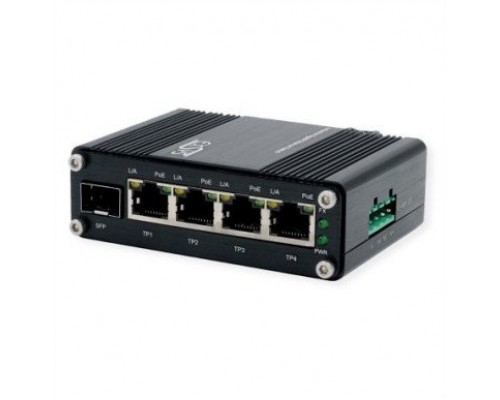 EXSYS EX-62020PoE 4-port   Ethernet, PoE 1-port 100/1000Fx SFP