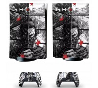 Naklejki Skórki na PlayStation 5 orawith  Pady Motyw Ghost of Tsushima