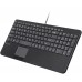 Perixx PERIBOARD-534 H DE Przewodowa klawiatura USB - z touchpadem i 2x hub