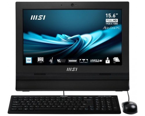 MSI AIO PRO AP162T ADL-04SCZ, Intel N100,15,6" FHD touch,4GB,128GB M.2 SSD,W11 Pro,Black