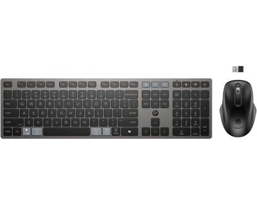 725 Multi-Device Rechargeable Wireless Keyboard and Mouse