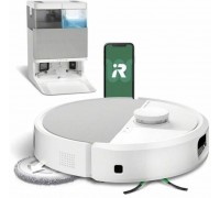 iRobot Roomba Plus 505 Combo Robot + AutoWash Up tock, Bagless, White, Round, 3 wheel(s), Charging, Purification, Roller brush & Side brush