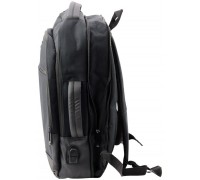 Plecak Biznesowy USB Kieszeń Na Laptopa Black 16L 45cm LEAN