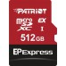 SD  Patriot EP Express MicroSDXC 512 GB Class 10 UHS-I/U3 V30 (PEF512GEPEXMCX)