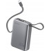 4smarts Pocket Dual Cord 20000mAh 22.5W With built-in cable USB-C 15cm Grey