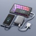 4smarts Pocket Dual Cord 20000mAh 22.5W With built-in cable USB-C 15cm Grey