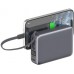4smarts Pocket Dual Cord 20000mAh 22.5W With built-in cable USB-C 15cm Grey