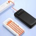 Dudao K6Pro uniwersalny powerbank 10000mAh with cable USB, USB Typ C, Lightning black (K6Pro-black)