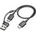 Poly Voyager Focus 2 USB-C-C + przejściówka USB-C/A