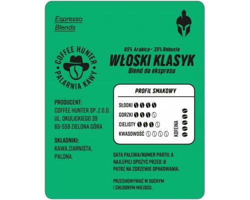 COFFEE HUNTER Włoski Klasyk 1kg