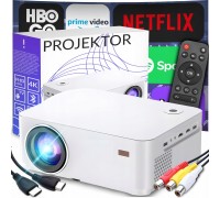 Retoo RZUTNIK SMART TV PROJEKTOR WIFI FULL HD 4K 9000lm LED LCD BLUETOOTH ANDROID