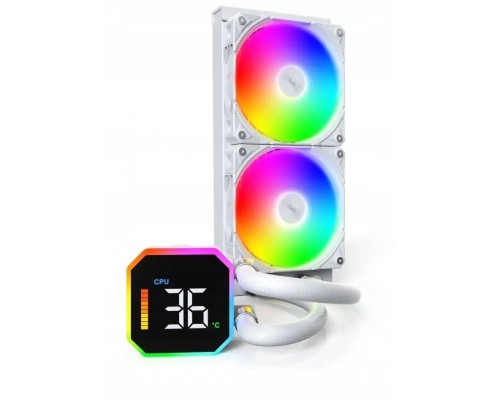 Montech HyperFlow Digital 240 White zestaw AIO