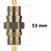 ciś Rosfix ADAPTER ZŁĄCZKA EASY!LOCK 2X TR22M gwint zewnętrzny mosiężny KARCHER HD HDS