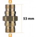 ciś Rosfix ADAPTER ZŁĄCZKA EASY!LOCK 2X TR22M gwint zewnętrzny mosiężny KARCHER HD HDS