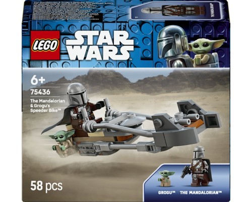 LEGO Star Wars Śmigacz Mandalorianina i Grogu (75436)