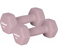 Hantelki cast iron neoprene HEX 2x4kg, REBEL ACTIVE