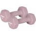 Hantelki cast iron neoprene HEX 2x4kg, REBEL ACTIVE