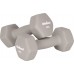 Hantelki cast iron neoprene HEX 2x4kg, REBEL ACTIVE