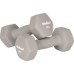 Hantelki cast iron neoprene HEX 2x4kg, REBEL ACTIVE