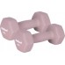 Hantelki cast iron neoprene HEX 2x4kg, REBEL ACTIVE