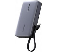 20000mAh Ugreen PB551 145W USB-A, USB-C + wbudowany kabel (Grey)