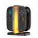 YAXO Łaforwarka for Joy-Con QUAD CHARGE DOCK for NS2 Techno Black