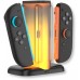 YAXO Łaforwarka for Joy-Con QUAD CHARGE DOCK for NS2 Techno Black