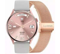 Smartwatch Gravity Różowe Gold Pasek i Bransoleta GT5-5