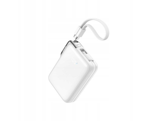 Joyroom Joyroom JR-PBF27 Pro 10000mAh 30W With built-in cable USB-C i dodatkowym dwukierunkowym kablem USB-C - Lightning - White