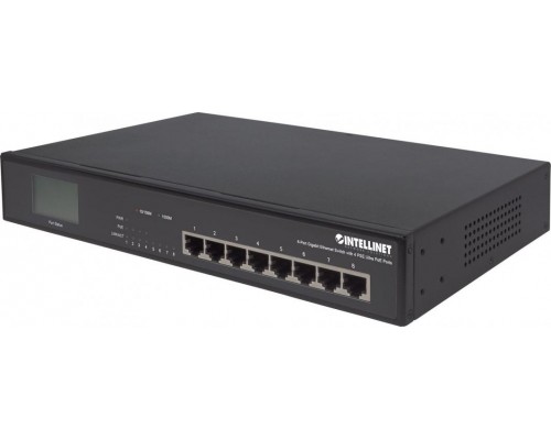 Switch Intellinet Network Solutions GIGABIT 8xRJ45 / 4x PoE, wyświetlacz LCD (561310)