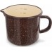 Orion KUBEK EMALIOWANY Z MIARKĄ 1.2L 12cm BRĄZOWY RETRO ORION 113164
