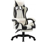 vidaXL White-Black with footrest (287995)
