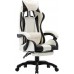 vidaXL White-Black with footrest (287995)