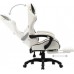 vidaXL White-Black with footrest (287995)