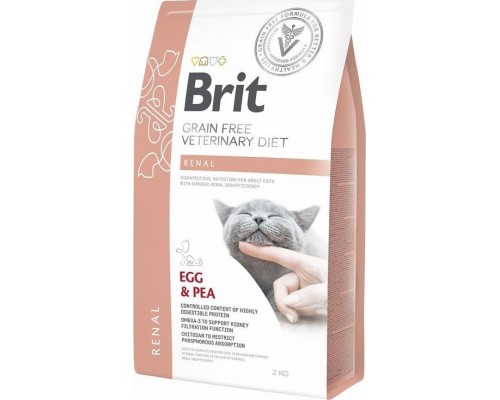 Brit Grain-free Veterinary Diet Renal - sucha karma dla kotów upośledzoną funkcją nerek 5 kg
