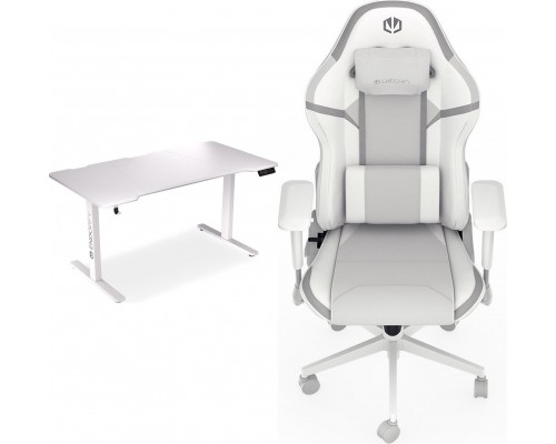 Gaming galds Endorfy Gaming galds Endorfy Atlas L Electric White 150 cmx78 cm + Fotel Scrim OWH biały