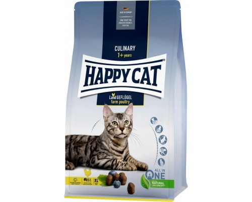 Happy Cat Culinary Farm Poultry, sucha karma, dla kotów adults, poultry, 4 kg, worek