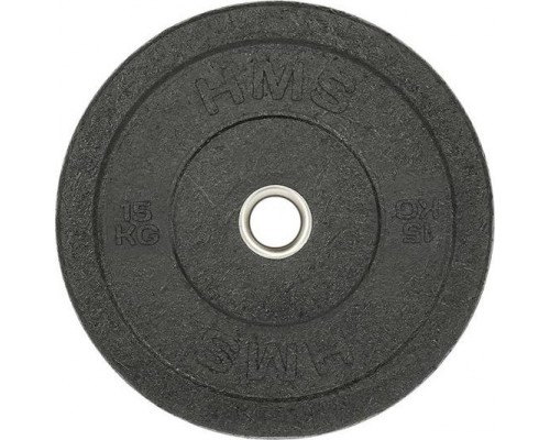 HMS Plate olympic bumper black 15 kg