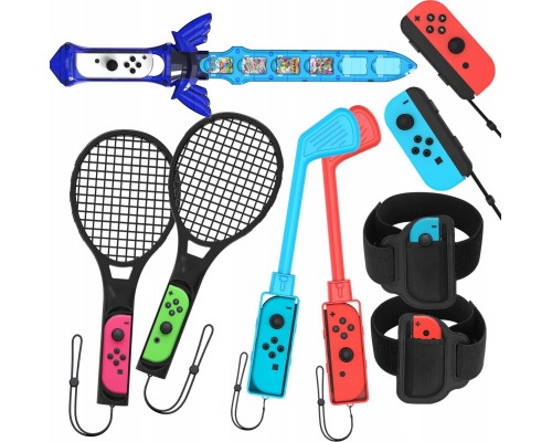 JYS Set Akcesoria 9w1 for Joy-Con Nintenfor Switch / Nintenfor Switch Oled NS236